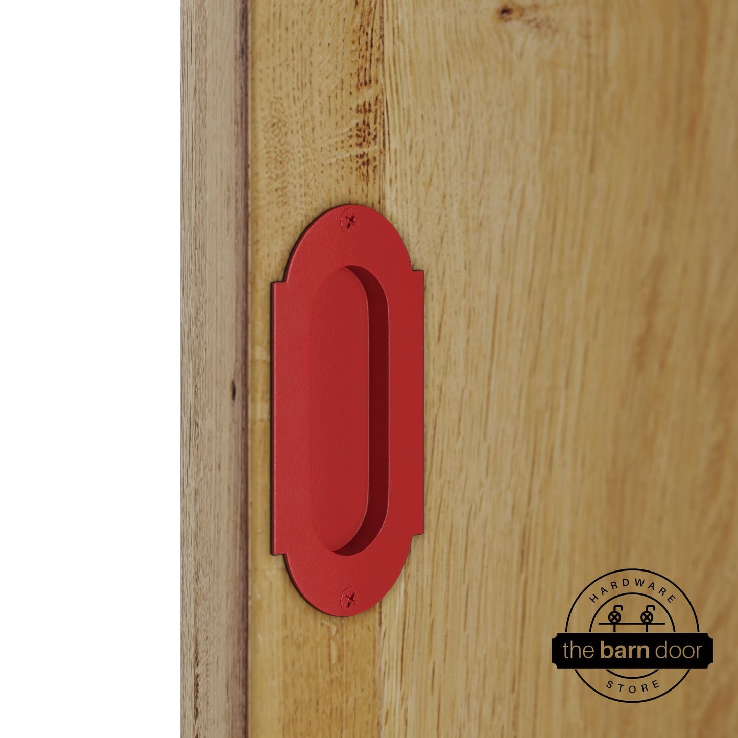 Barn Door Full Radius with Wings Flush Pull