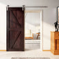 Classic Single Barn Door Kit | Brushed Nickel Hardware