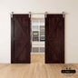 Classic Double Barn Door Kit | Brushed Nickel Hardware