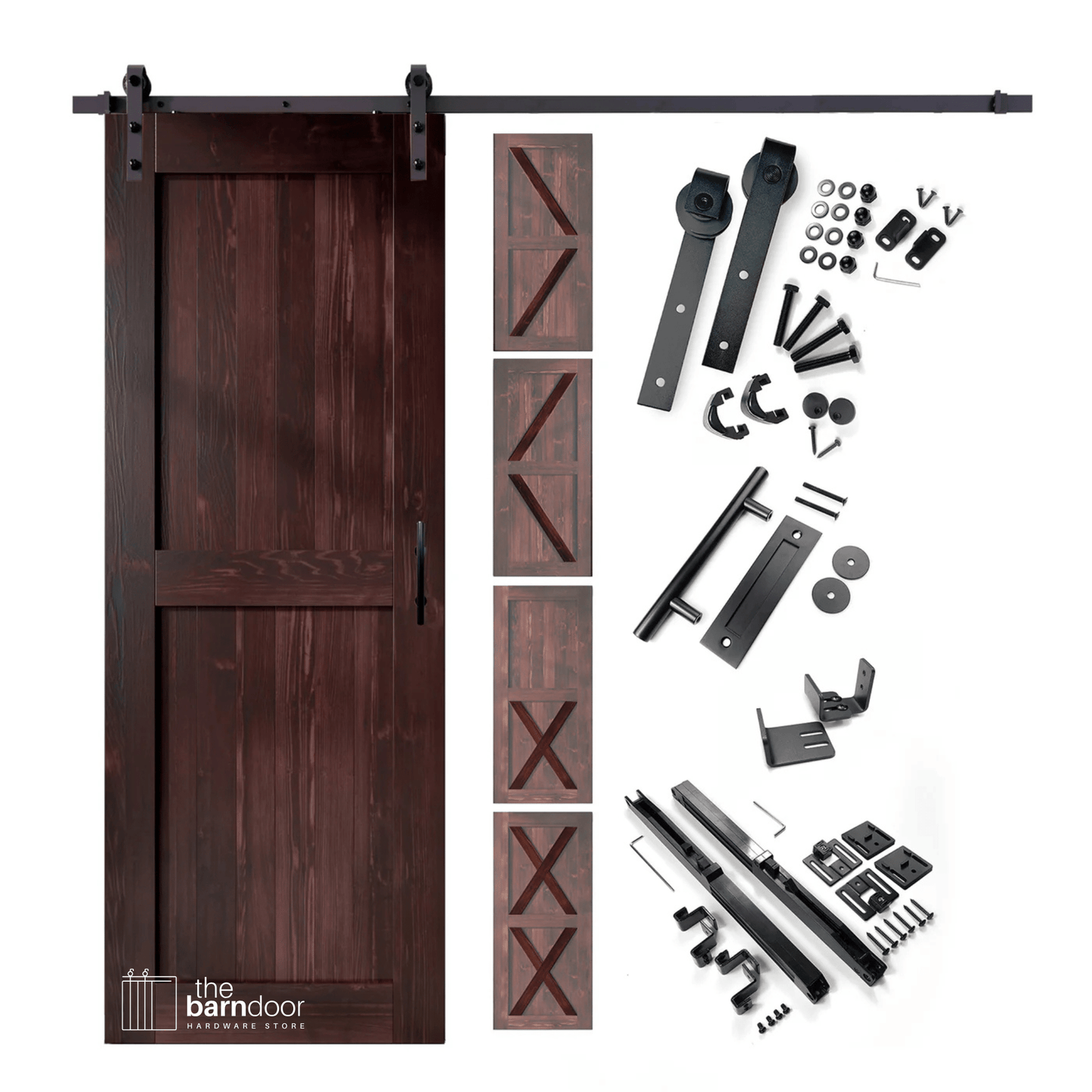 Classic Single Barn Door Kit | Black Hardware