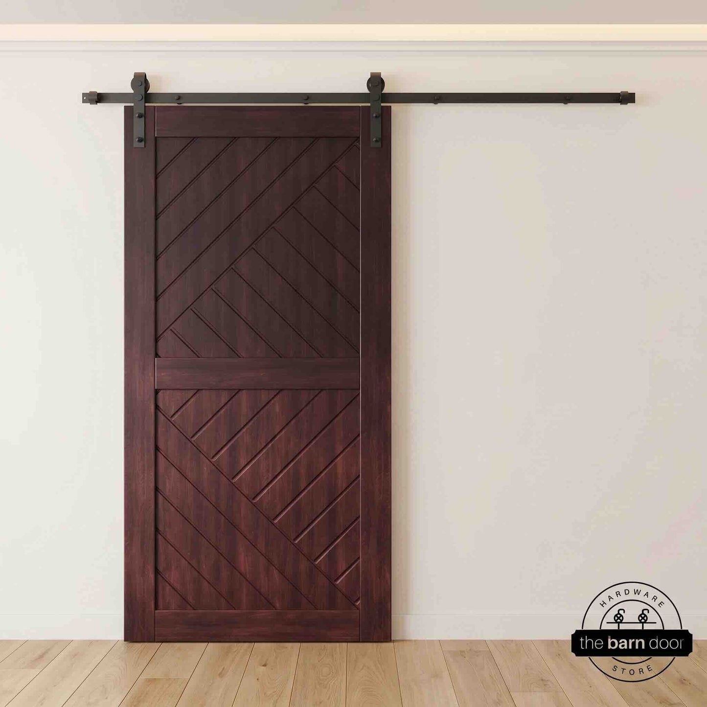 Pine Wood Patterned DIY Barn Door | 80"-84" x 26"-50"