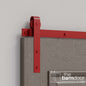 J Strap Heavy Duty Sliding Barn Door Hardware Kit