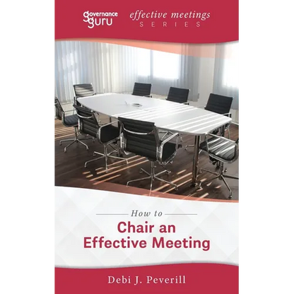 How to Chair an Effective Meeting - Paperback