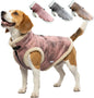 Retro Aviator Dog Jacket Faux Leather Sherpa Coat XS-3XL Winter