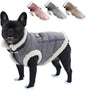 Retro Aviator Dog Jacket Faux Leather Sherpa Coat XS-3XL Winter