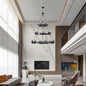 45" Retro Industrial Chandelier | 27-Light 3-Layer Black Farmhouse Pendant for High Ceiling Hall, Dining Room & Living Room — E26