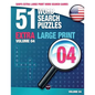 Sam's Extra Large-Print Word Search Games: 51 Word Search Puzzles, Volume 4: Brain-stimulating puzzle activities for many hours of entertainment - Paperback