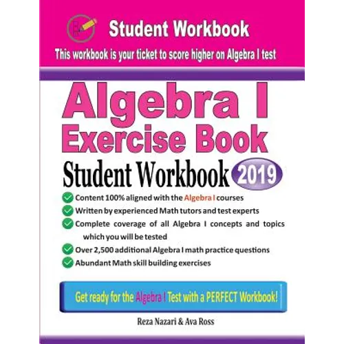 Algebra I Exercise Book: Student Workbook - Paperback
