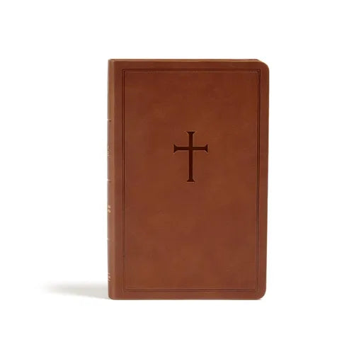 CSB Personal Size Bible, Brown Leathertouch - Imitation Leather