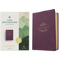 NLT Life Application Study Bible, Third Edition (Leatherlike, Purple, Red Letter) - Imitation Leather