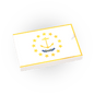 Rhode Island State Flag - Custom Printed 2x3 Tile - Made Using LEGO® Parts