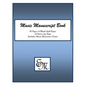 Music Manuscript Book (Blue): 96 Pages; 12 Staves; Includes Music Reference Charts - Paperback