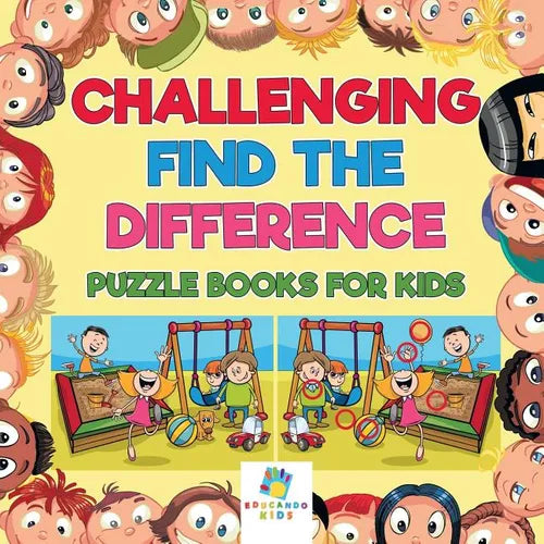 Challenging Find the Difference Puzzle Books for Kids - Paperback