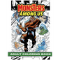 Monsters Among Us: Adult Coloring Book - Paperback