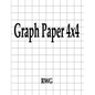 Graph Paper 4x4: 100 Pages 8.5" X 11" - Paperback