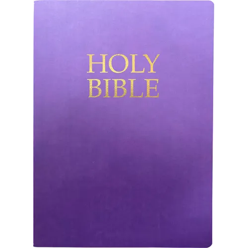 Kjver Holy Bible, Large Print, Royal Purple Ultrasoft: (King James Version Easy Read, Red Letter) - Bonded Leather