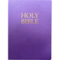 Kjver Holy Bible, Large Print, Royal Purple Ultrasoft: (King James Version Easy Read, Red Letter) - Bonded Leather
