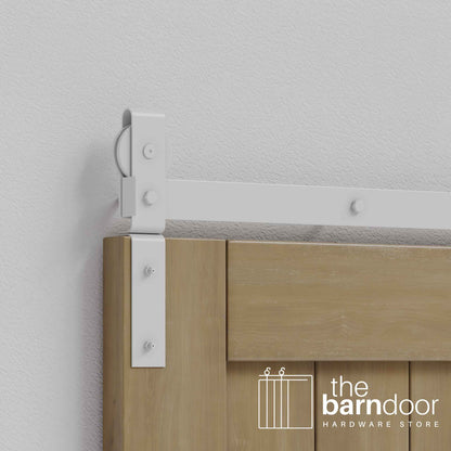 J-Strap Heavy Duty Bifold Barn Door Hardware Kit | 4-Door Biparting