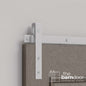 Flat Top Strap Heavy Duty Sliding Barn Door Hardware Kit