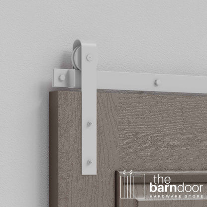 J Strap Heavy Duty Sliding Barn Door Hardware Kit