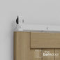 Modern J Top Mount Bifold Barn Door Hardware Kit | 4 Door One Way