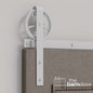 Wagon Wheel Heavy Duty Sliding Barn Door Hardware Kit
