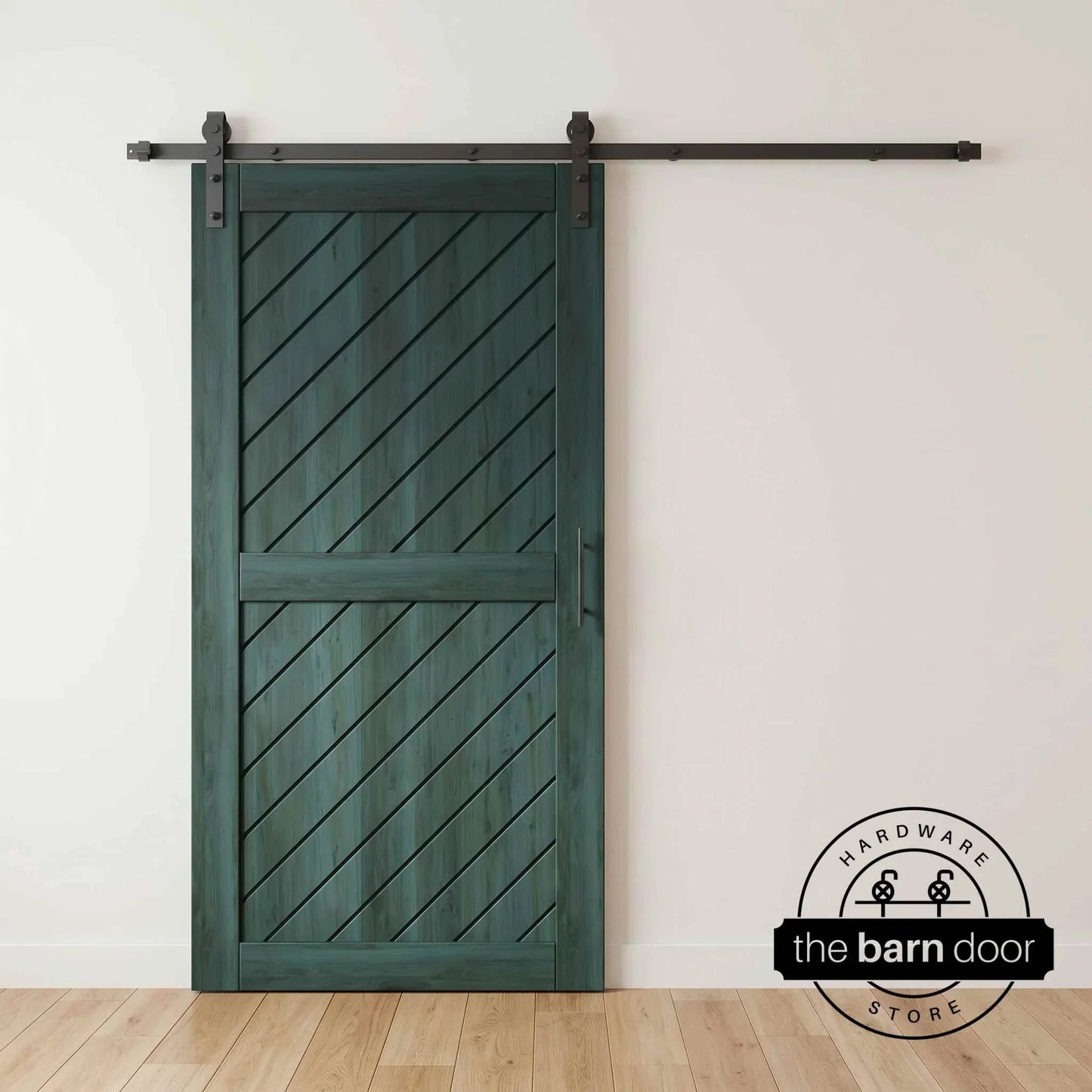Slanted Pine Wood DIY Barn Door