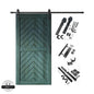 Fishbone Single Barn Door Kit | Black Hardware