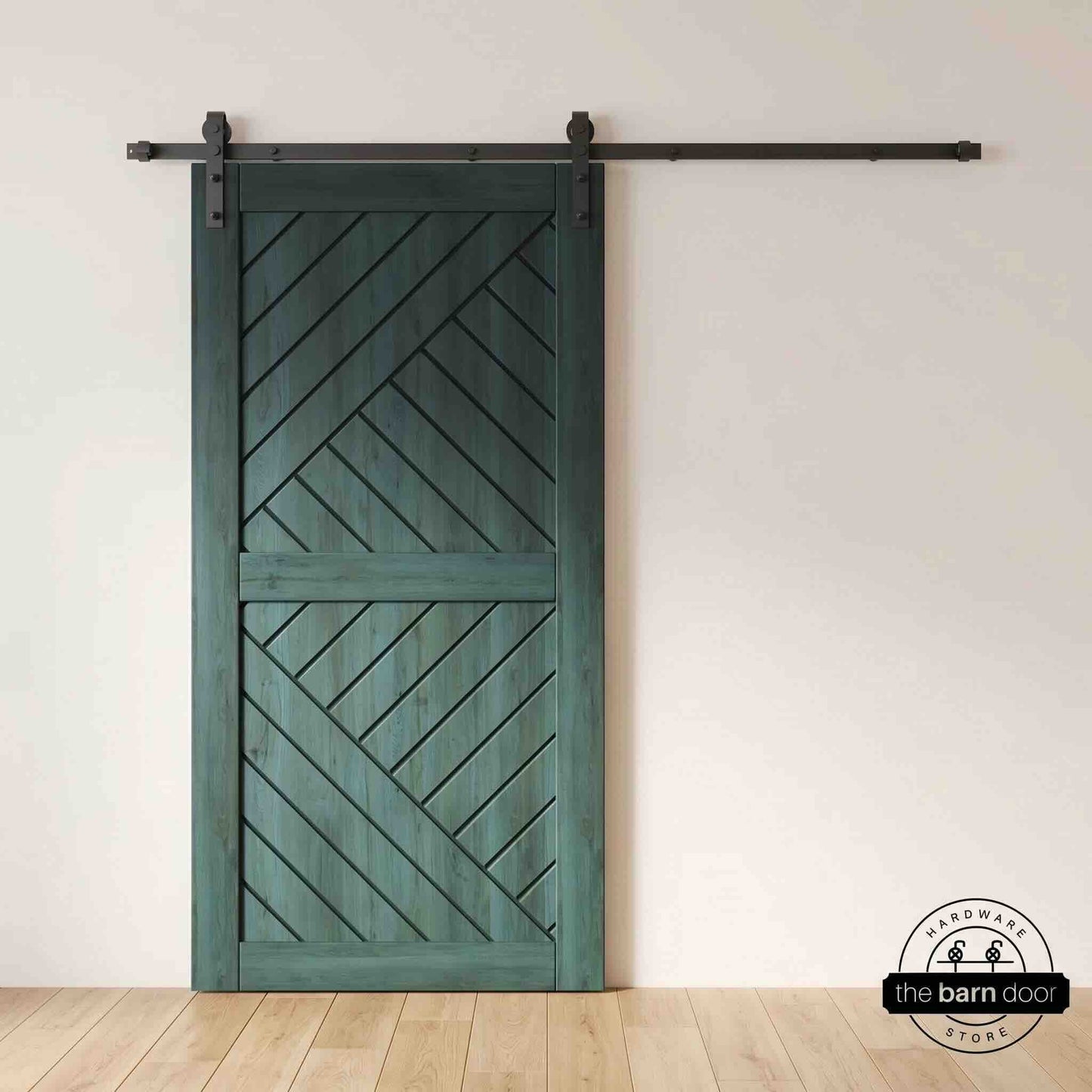 Pine Wood Patterned DIY Barn Door | 80"-84" x 26"-50"
