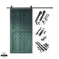 Slanted Single Barn Door Kit | Black Hardware