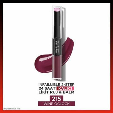 Loreal Paris Infaillible 2-in-1 Liquid Lipstick & Lip Balm - Long Lasting, Moisturizing, 24-Hour Wear