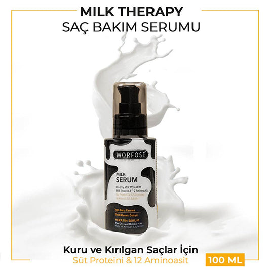 Morfose Milk Therapy Hair Serum - Nourishing Dry & Damaged Hair with Amino Acids & Avocado Oil