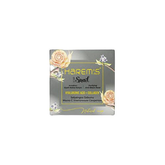 Harem's Ottoman Snail Extract Soap - Gentle Cleansing, Non-Drying, Nourishing Skincare for Sensitive Skin - 120g