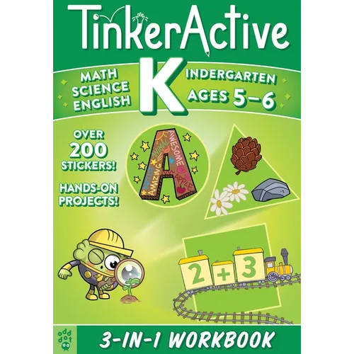 Tinkeractive Kindergarten 3-In-1 Workbook: Math, Science, English Language Arts - Paperback