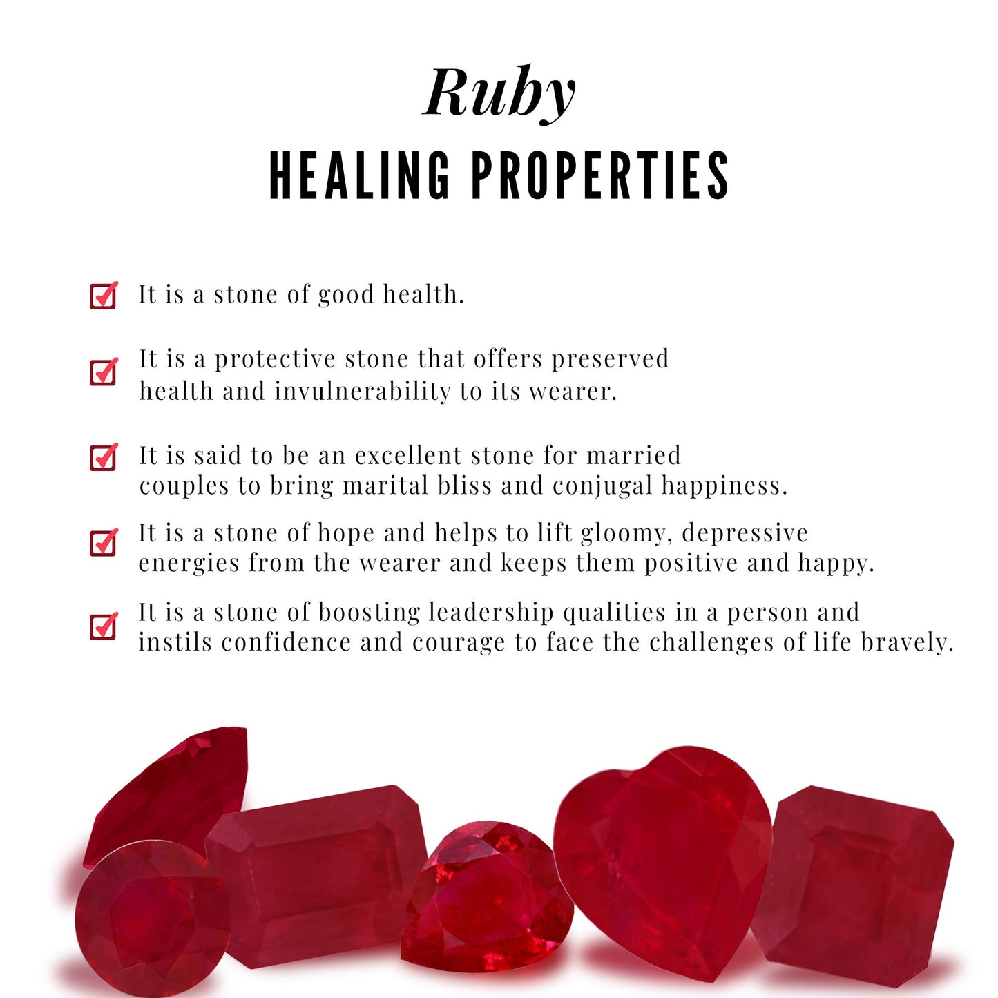 Natural Ruby Diamond Wedding Bridal Ring Set for Women
