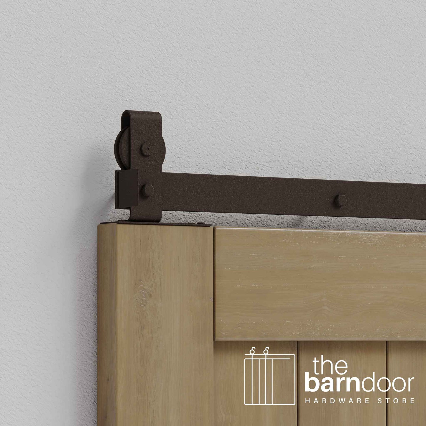 J Top Mount Heavy Duty Bifold Barn Door Hardware Kit | 2 Door Kit