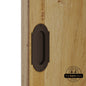 Barn Door Full Radius with Wings Flush Pull