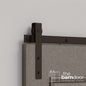 Flat Top Strap Heavy Duty Sliding Barn Door Hardware Kit
