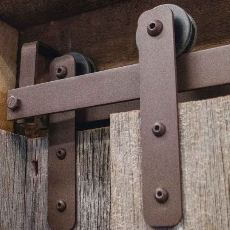 Mini Straight Strap Barn Door Hardware Kit