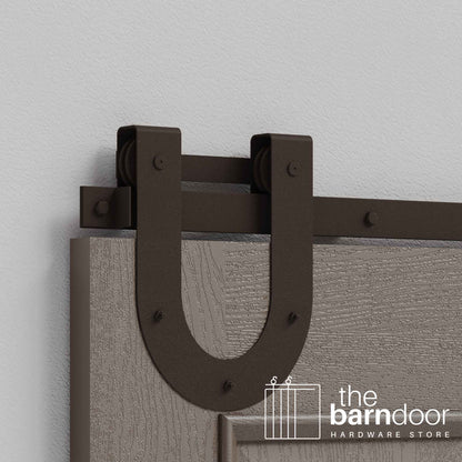 Horseshoe Heavy Duty Sliding Barn Door Hardware Kit