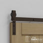 Classic J-Strap Bifold Barn Door Hardware Kit | 4-Door Biparting