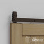 Modern J Top Mount Bifold Barn Door Hardware Kit | 4-Door Biparting