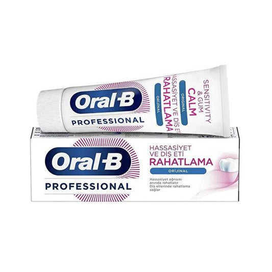Oral-B Professional Sensitive Toothpaste for Sensitive Teeth and Gums with ActivCalm Technology - Relieves Sensitivity Pain, Soothes Gums - 2.54 fl oz