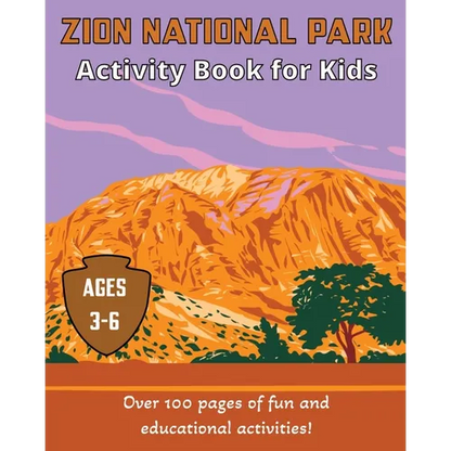 Zion National Park Activity Book for Kids: For ages 3-5 - Paperback