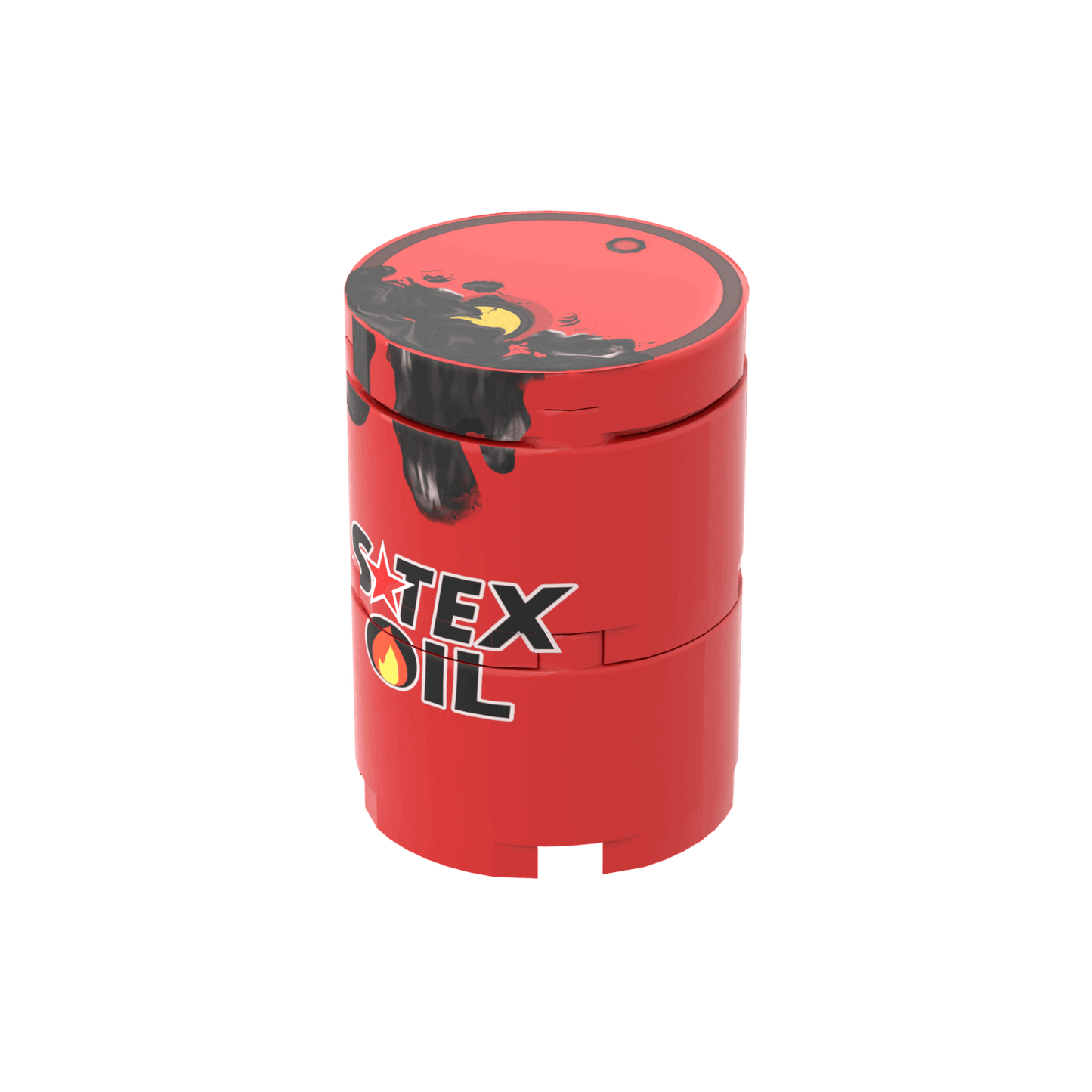 S-Tex Leaking Oil Barrel - Printed 2x2 Bricks - Made Using LEGO® Parts