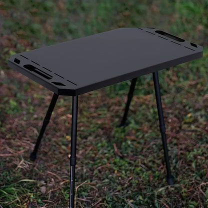 Folding Camping Table - Adjustable Height Ultra-Light Aluminum Alloy Portable Picnic Table