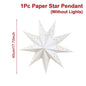 Christmas Paper Star Pendant Merry Christmas Decorations for Home 2025 Navidad Xmas Tree Hanging Lampshades Ornament New Year