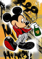 Mickey Mouse Minnie Street Graffiti Canvas Painting Prints Poster Creative Modern Wall Art Pictures Living Room Home Decor
