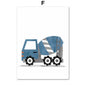 Modern Nordic Style Canvas Print Painting Poster Cartoon Car Letter Number Children Wall Picture Art Studio Kids Room Home Decor