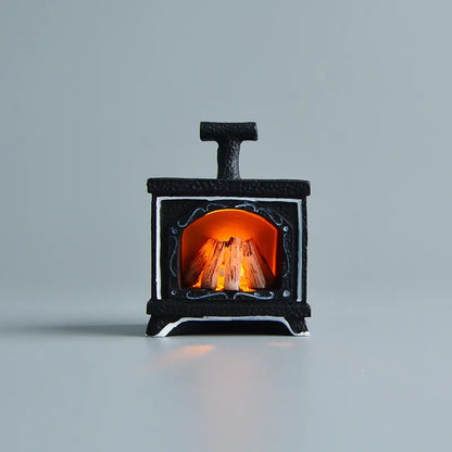 ZAKKA Miniatures Study Bookcase Home Decor Cute Cartoon Cat Retro Desk Gramophone Ornament Crafts Dollhouse Accessories Toy Gift